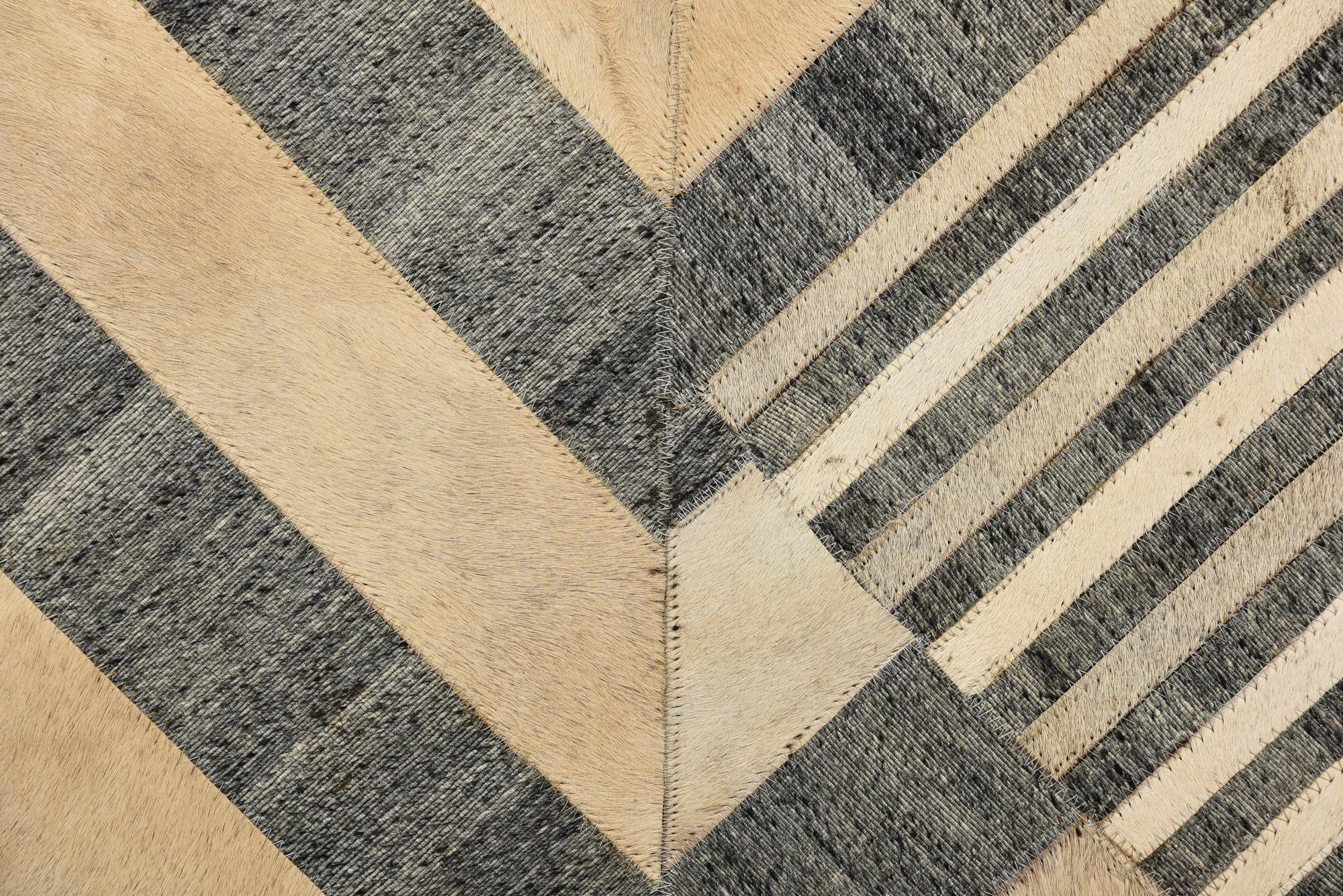 5' 1 x 8' 3 Cowhide Rug
