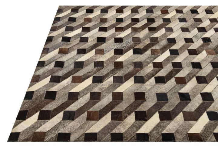 5' 1 x 7' 5 Cowhide Rug