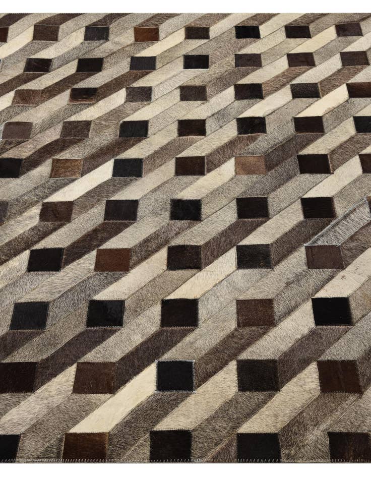 Detail image of 5' 1 x 7' 5 Cowhide Rug