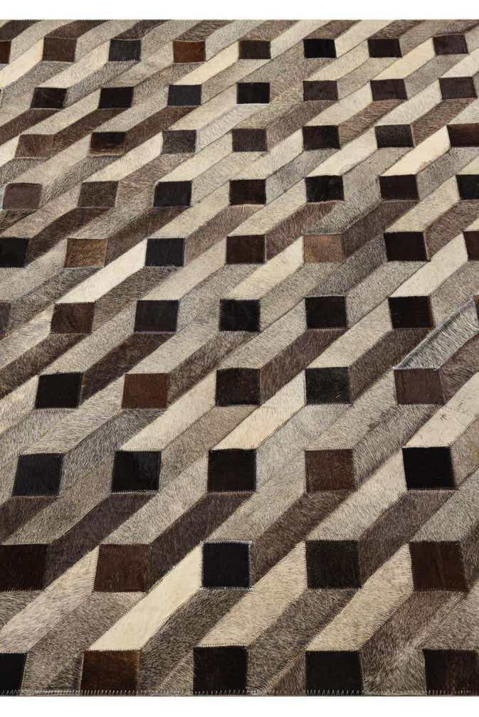 5' 1 x 7' 5 Cowhide Rug