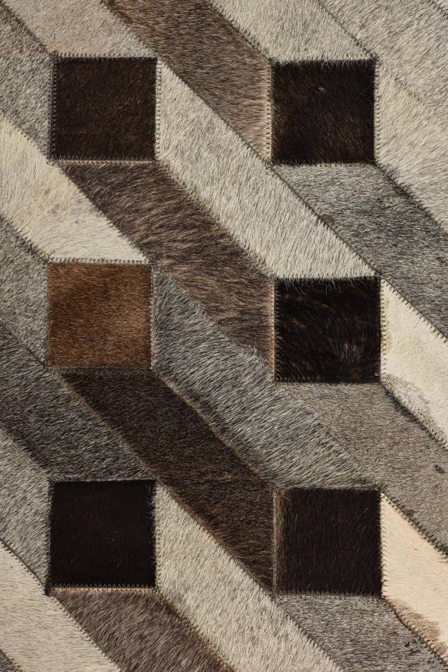 Detail image of 5' 1 x 7' 5 Cowhide Rug