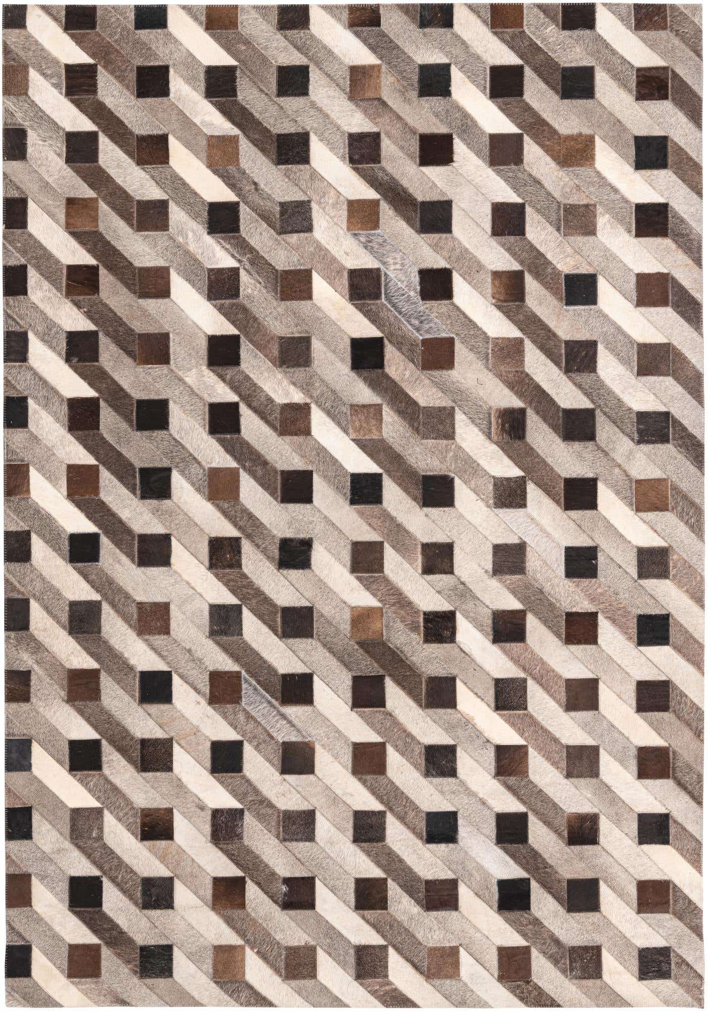 5' 1 x 7' 5 Cowhide Rug