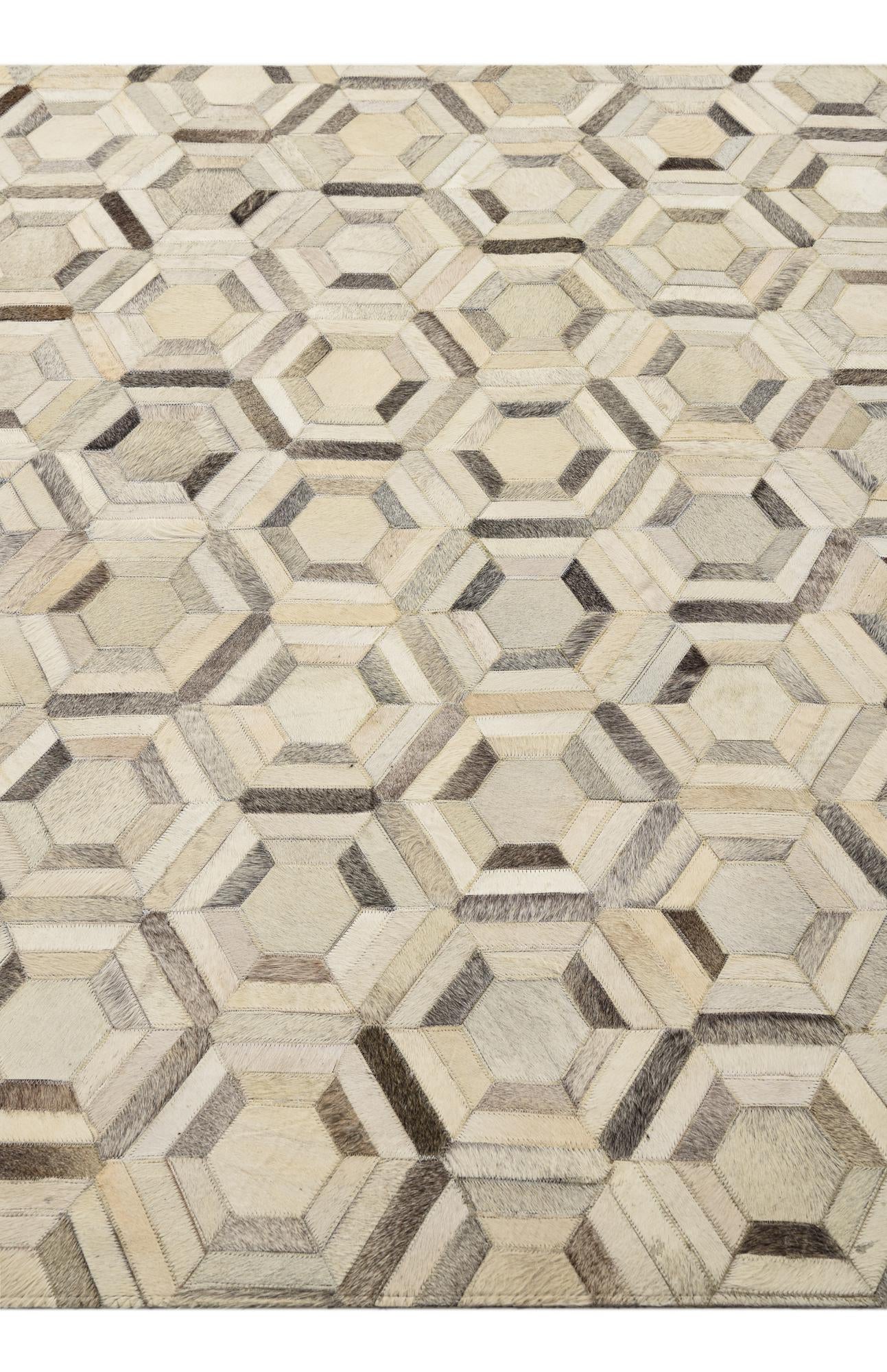 5' x 7' 1 Cowhide Rug