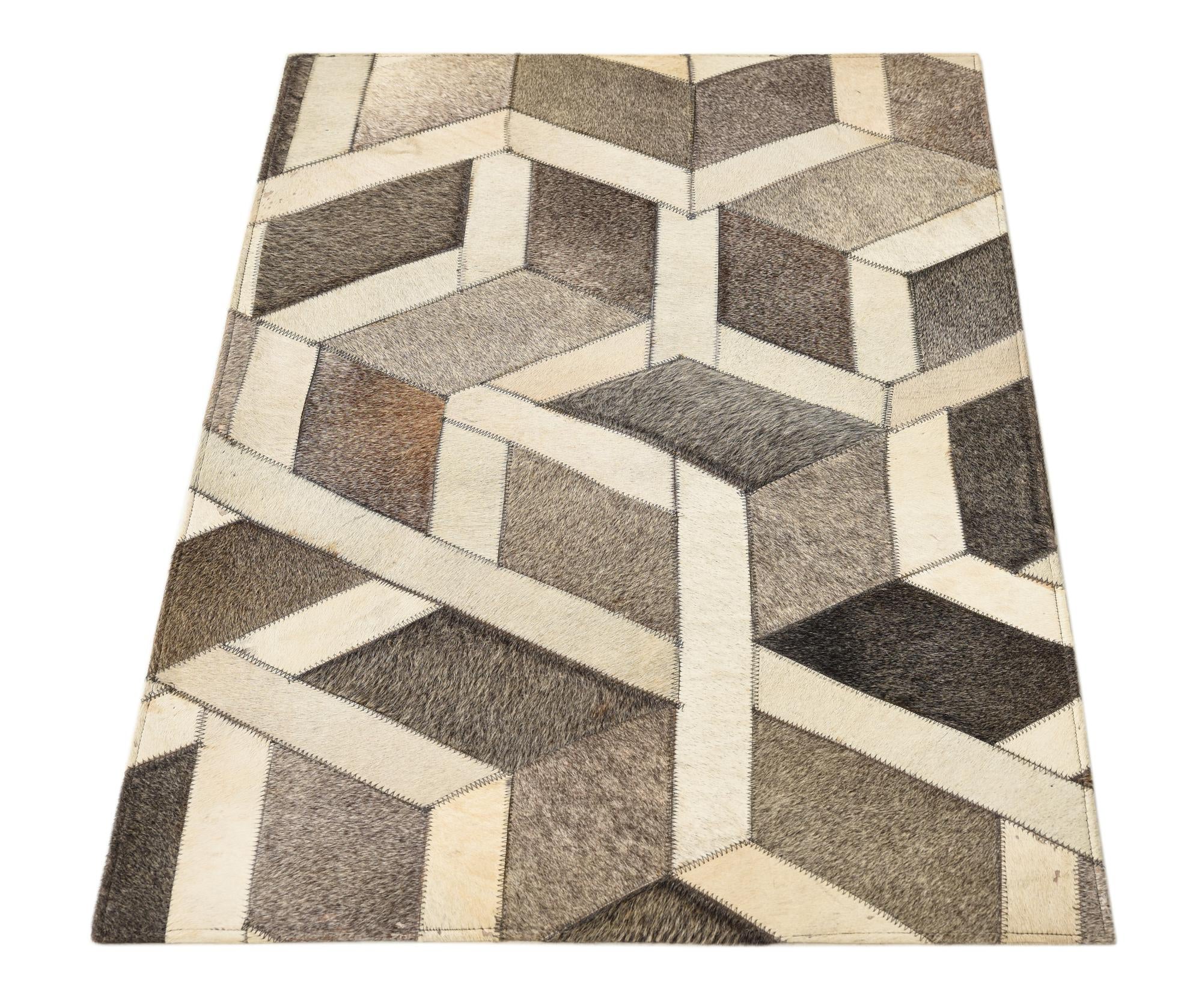2' x 3' 1 Cowhide Rug