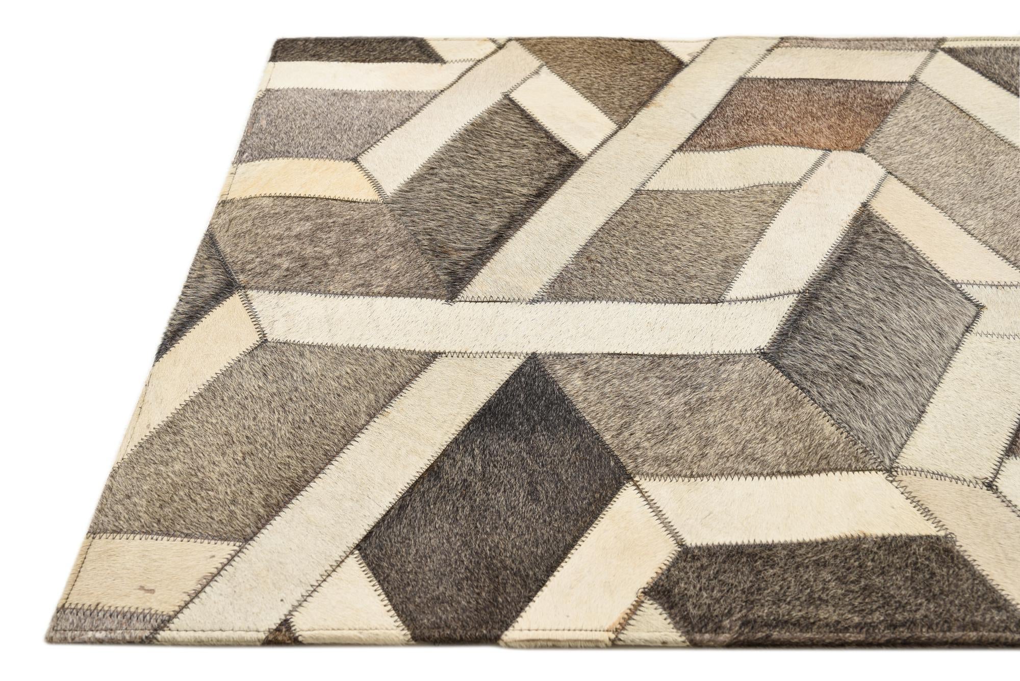 2' x 3' 1 Cowhide Rug