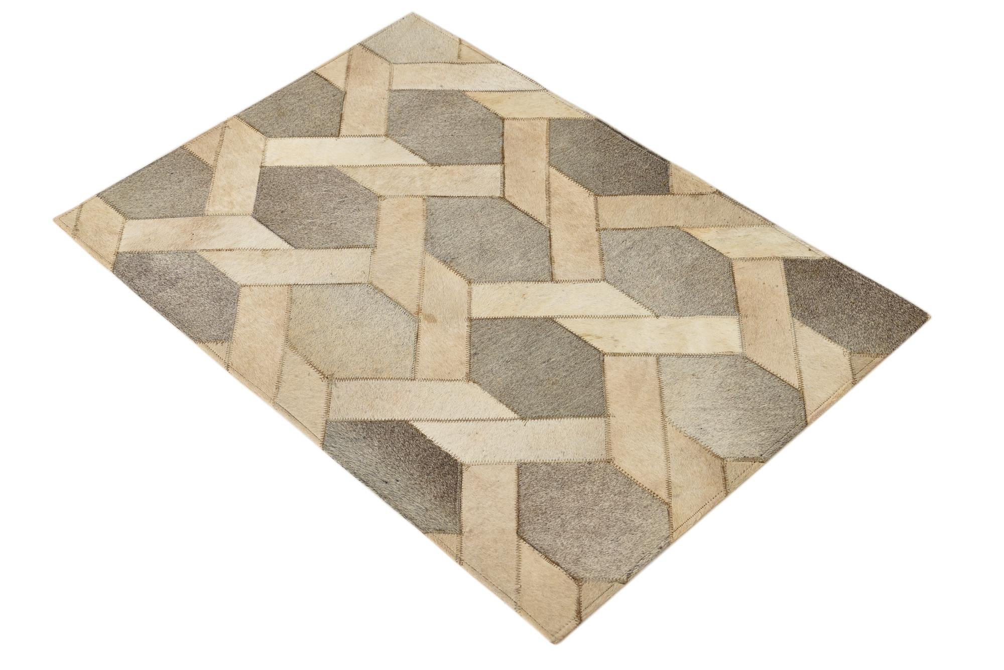 1' 10 x 2' 8 Cowhide Rug