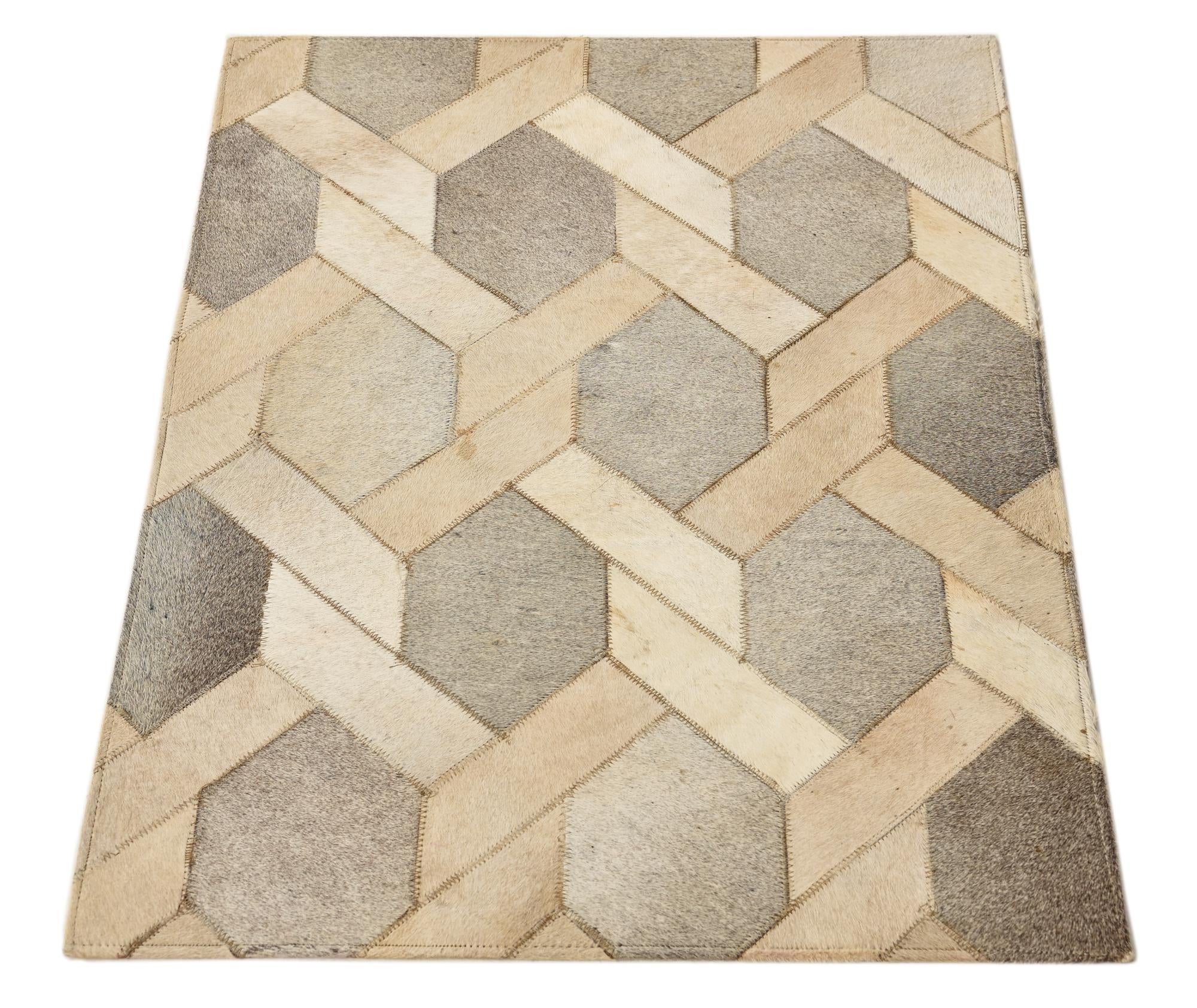 1' 10 x 2' 8 Cowhide Rug