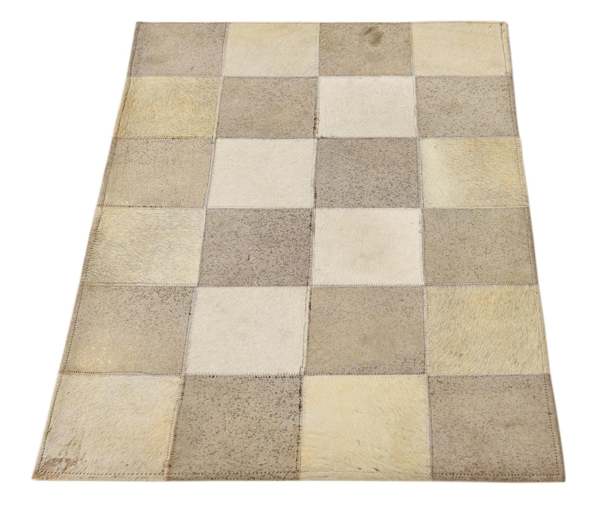 2' 1 x 3' 1 Cowhide Rug