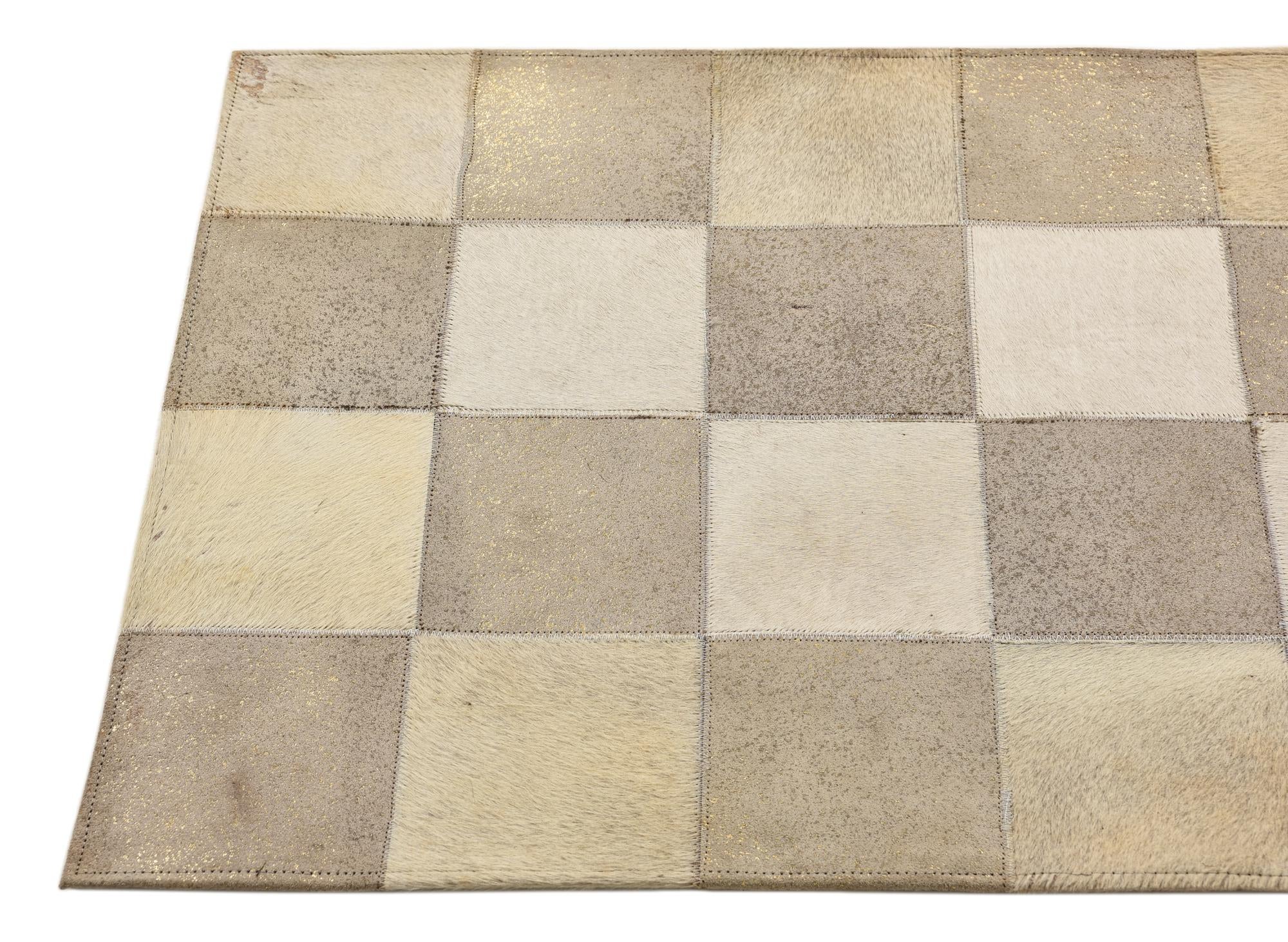 2' 1 x 3' 1 Cowhide Rug