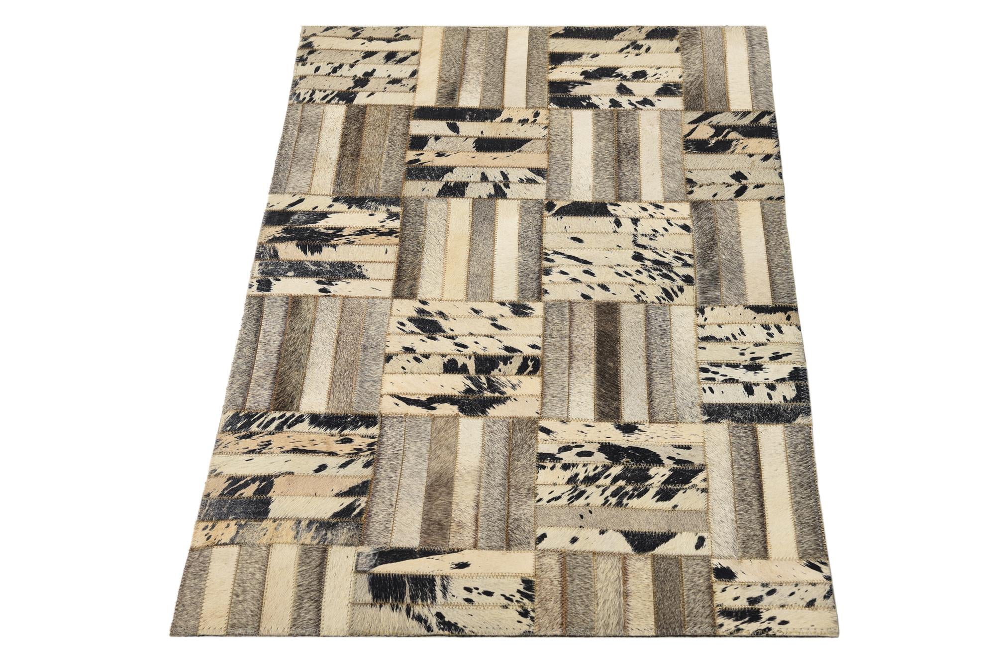 2' x 3' 1 Cowhide Rug