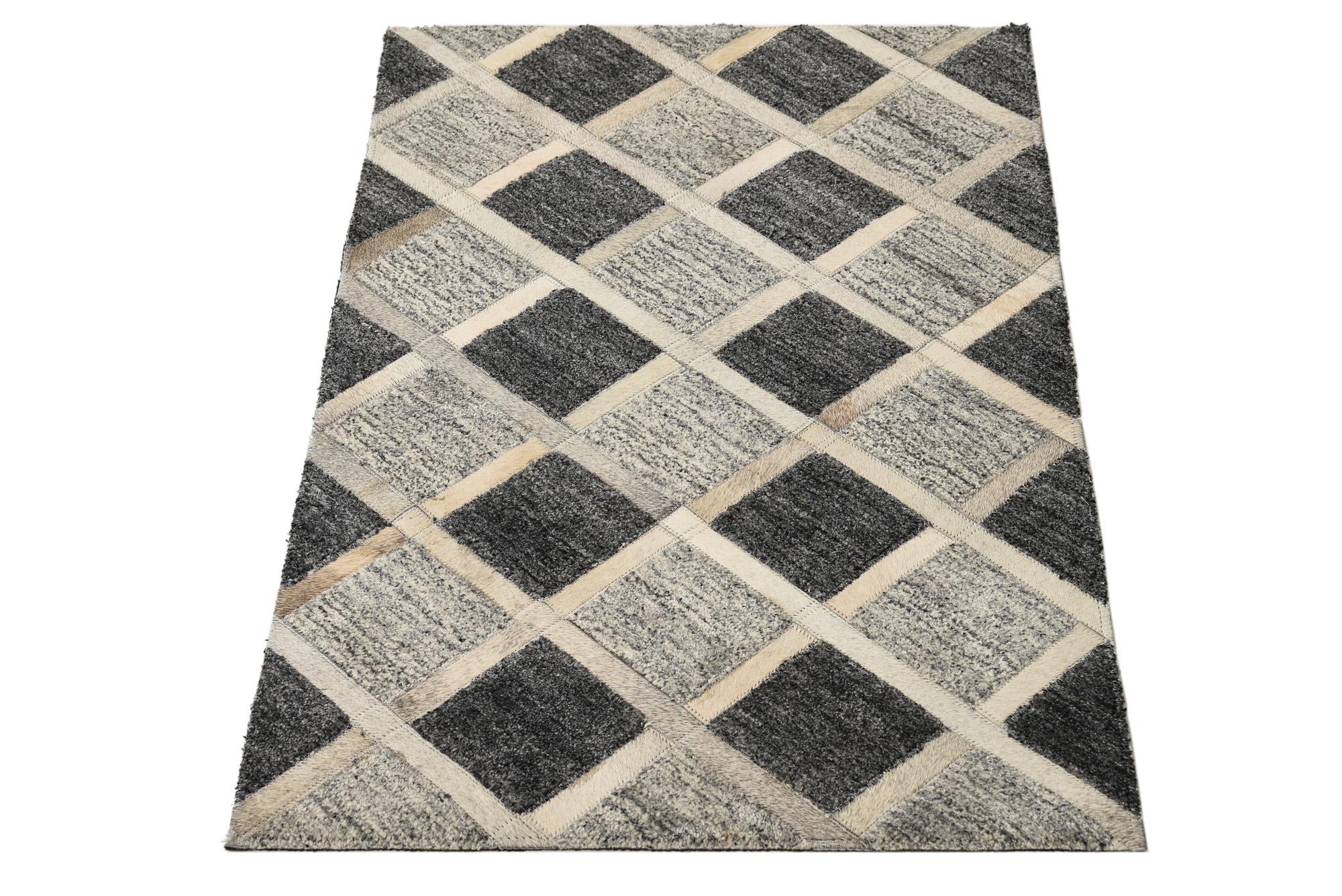 2' x 3' 1 Cowhide Rug