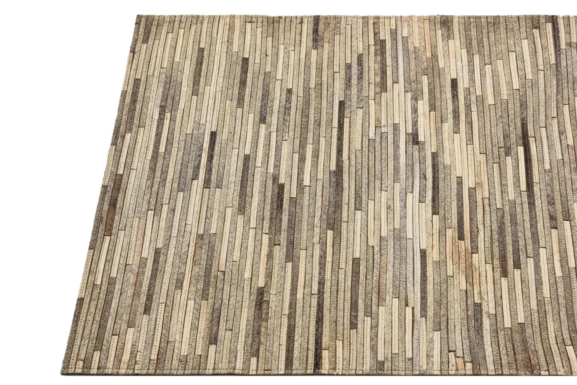 2' 2 x 3' 3 Cowhide Rug