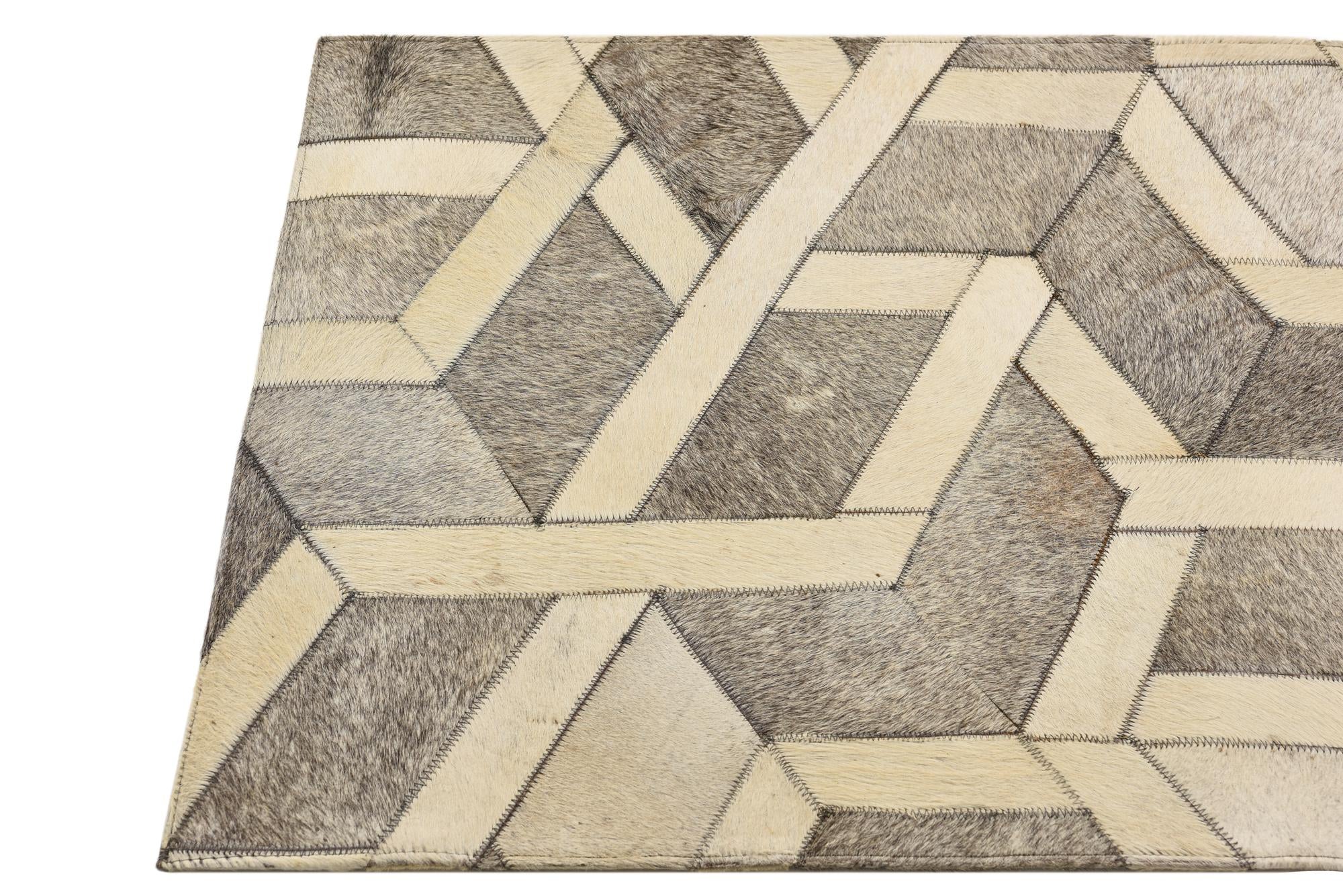 2' 1 x 3' 1 Cowhide Rug