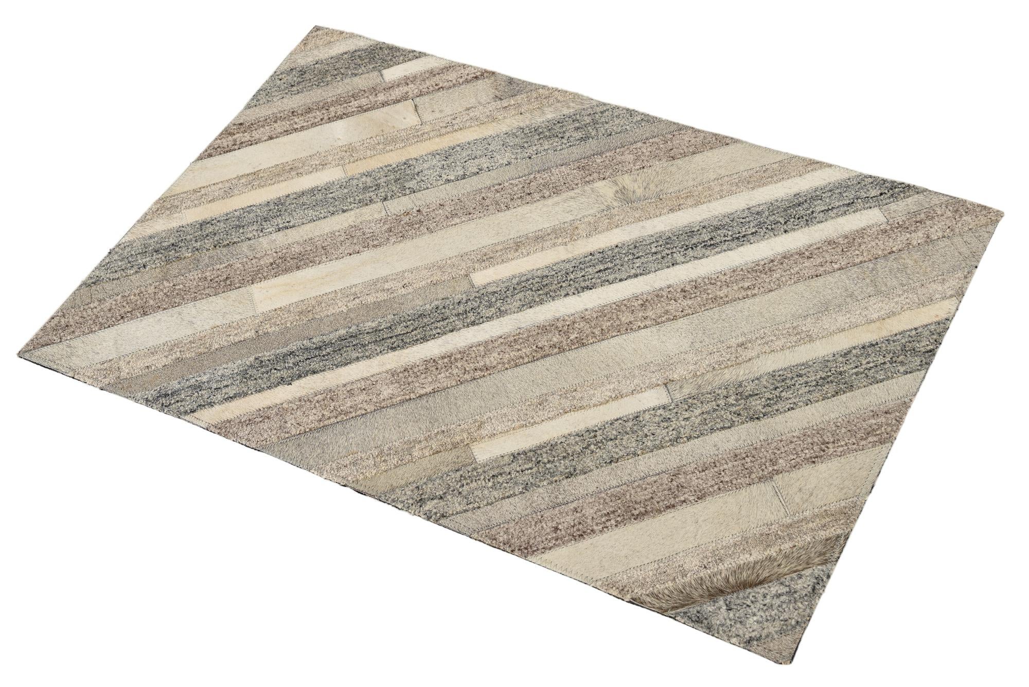2' 1 x 3' 1 Cowhide Rug