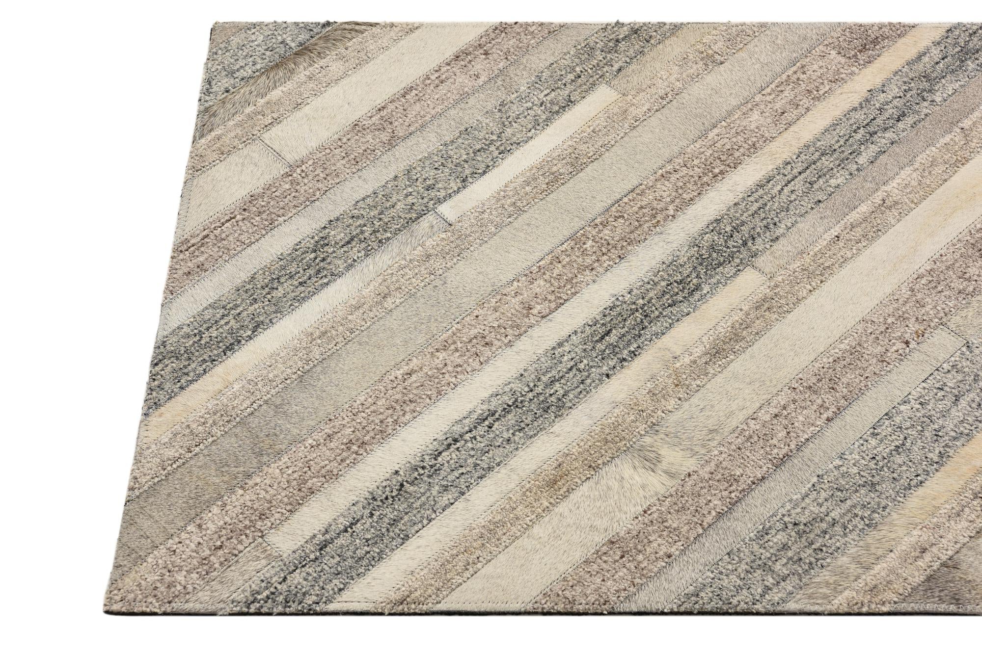 2' 1 x 3' 1 Cowhide Rug