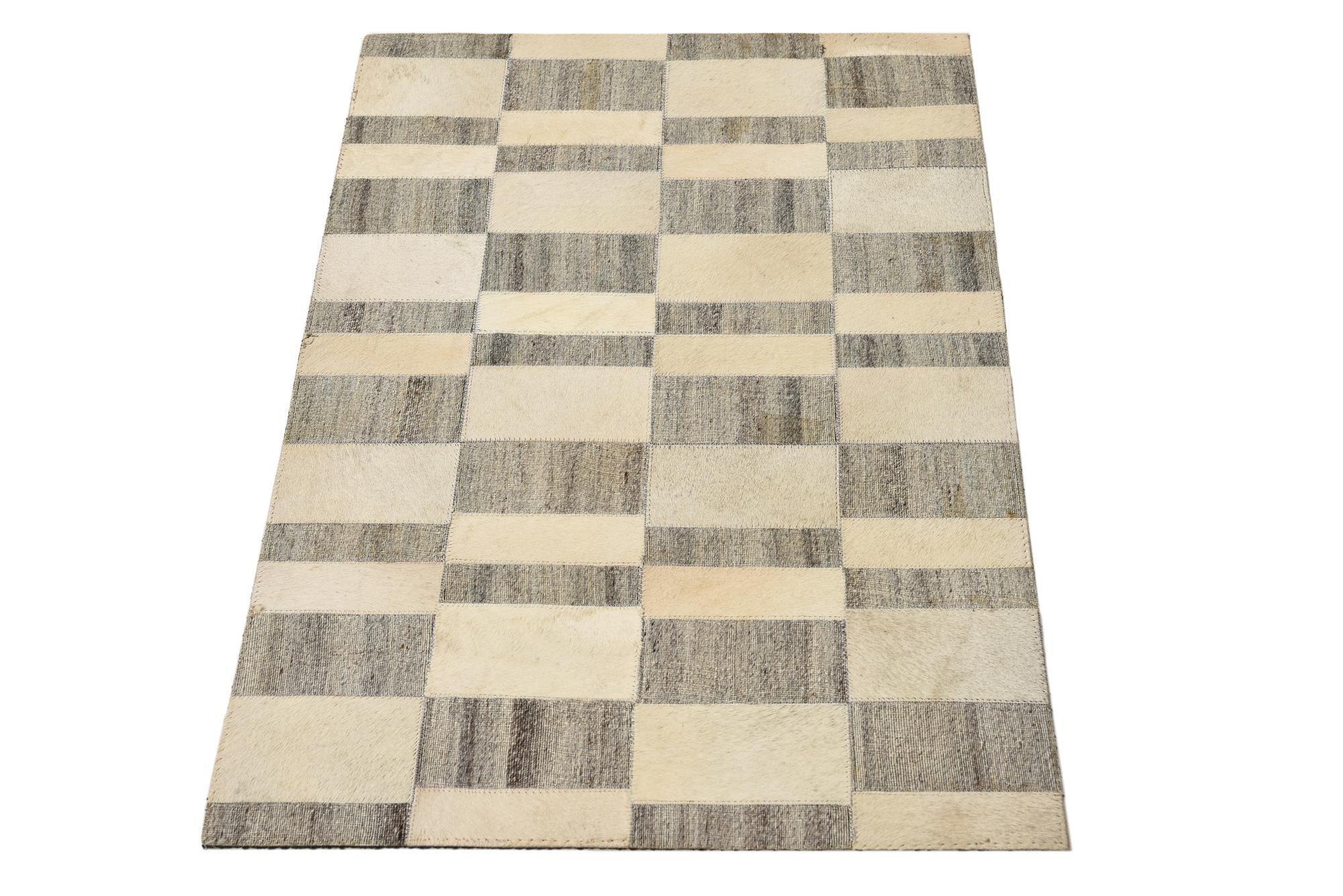 2' x 3' 1 Cowhide Rug