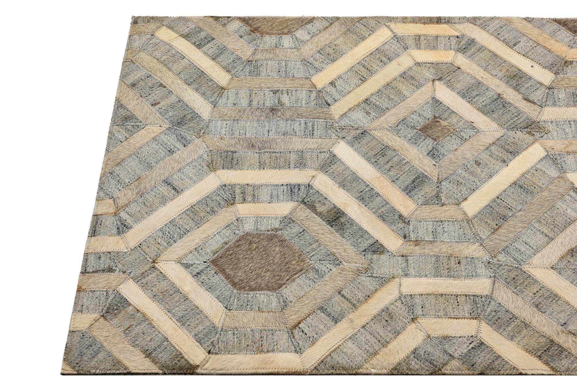 2' 2 x 3' 1 Cowhide Rug