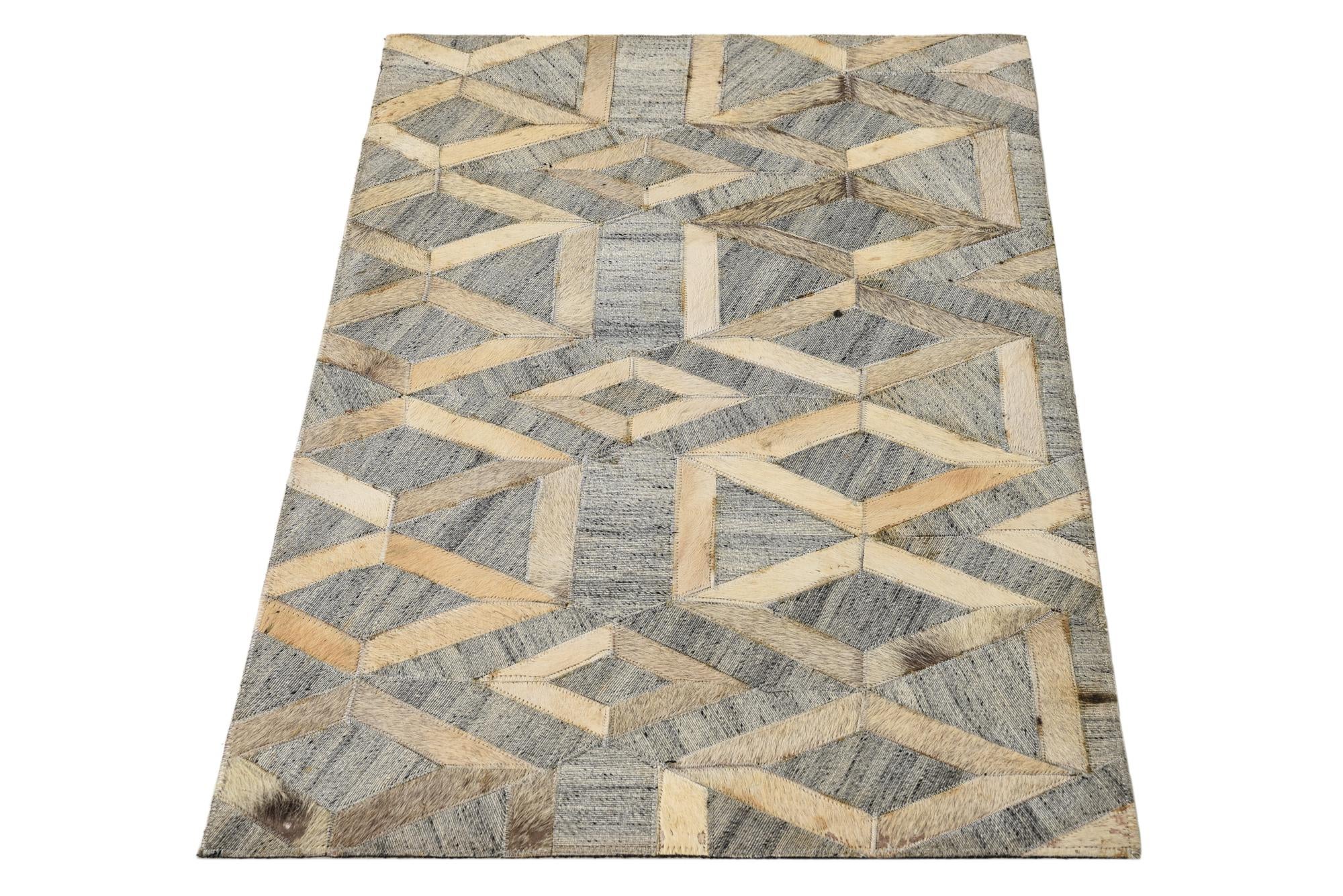 2' 2 x 3' 2 Cowhide Rug