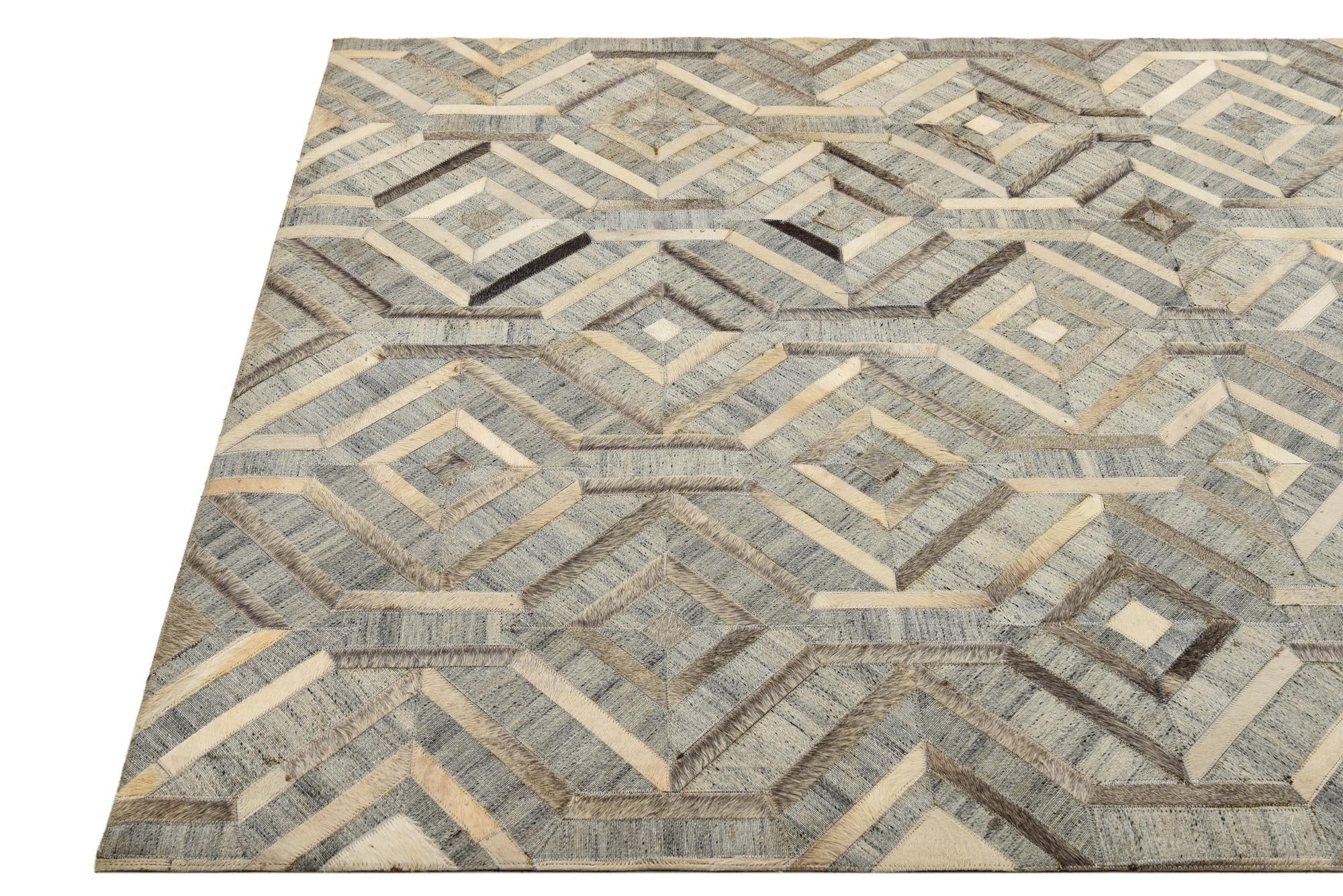 5' 2 x 8' Cowhide Rug