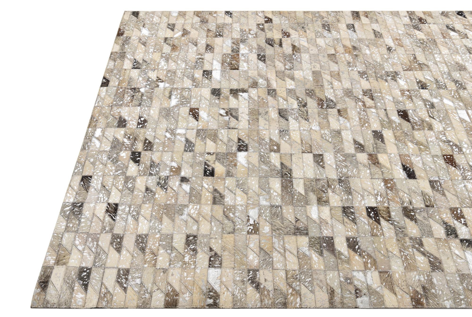 4' 8 x 6' 7 Cowhide Rug