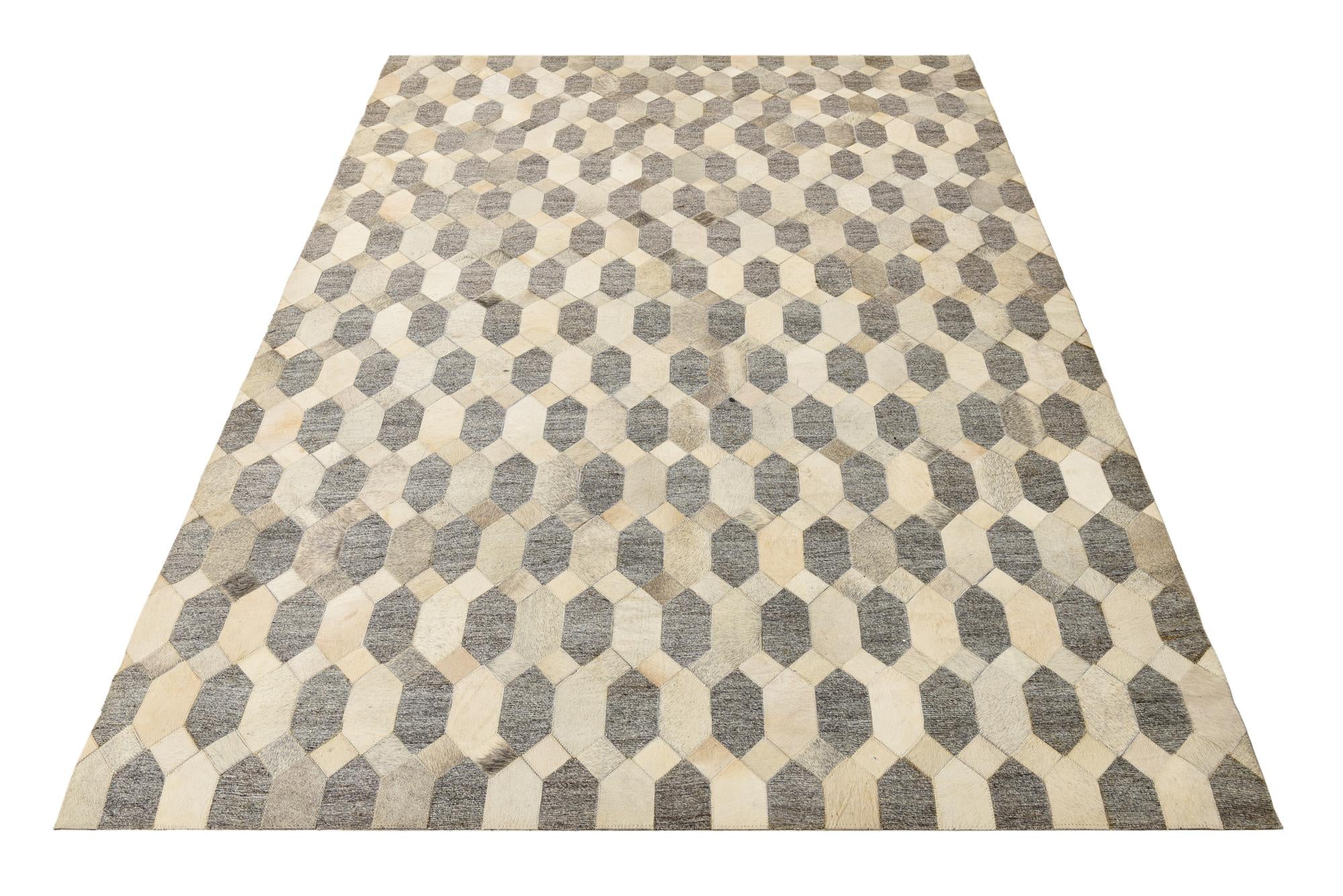 5' 5 x 7' 9 Cowhide Rug