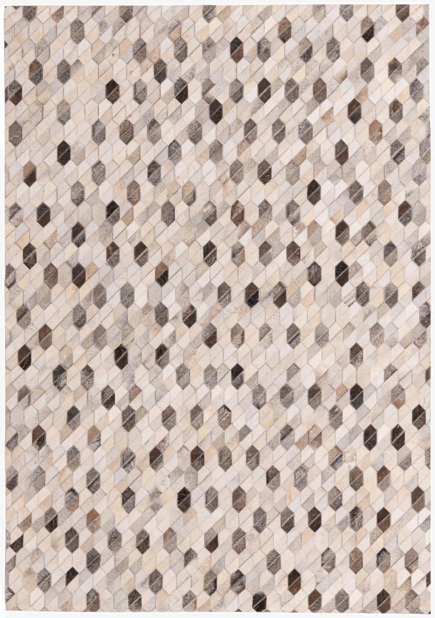 5' 2 x 7' 5 Cowhide Rug