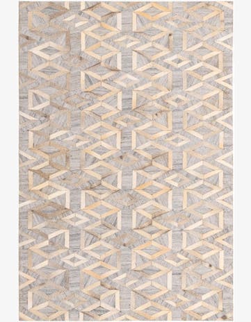 5' 2 x 7' 10 Cowhide Rug