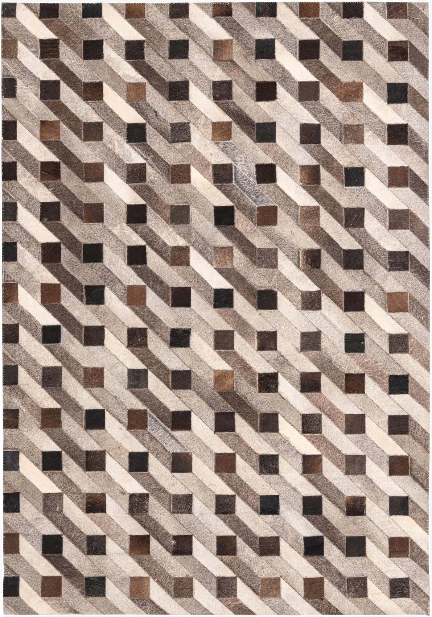 5' 1 x 7' 5 Cowhide Rug