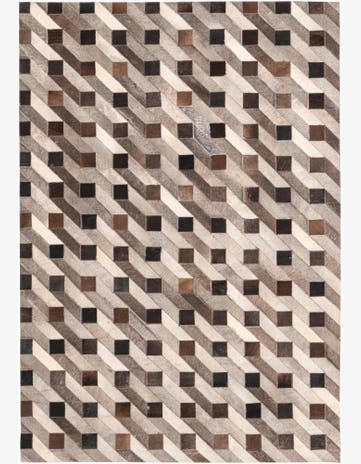 5' 1 x 7' 5 Cowhide Rug