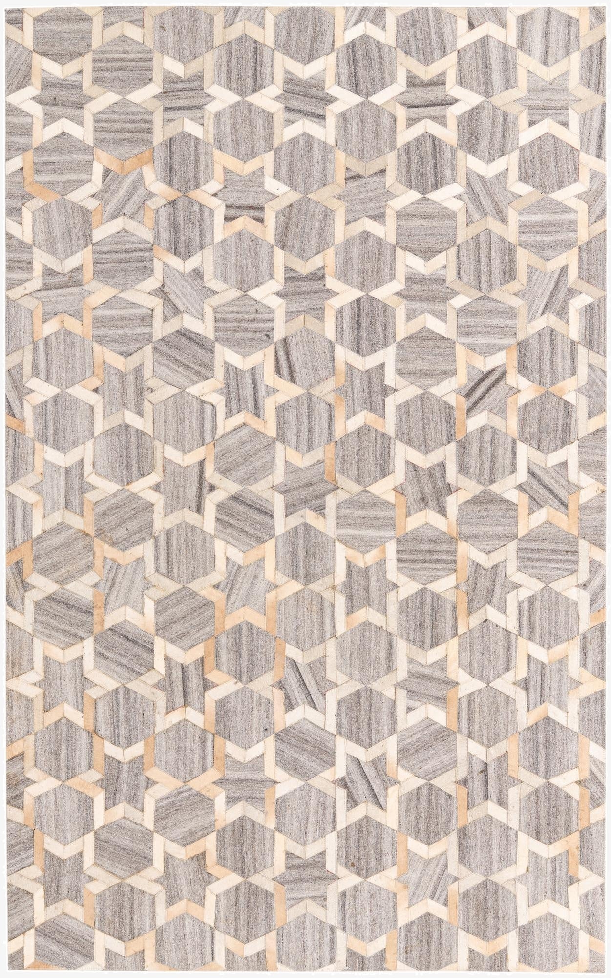 5' x 7' 10 Cowhide Rug