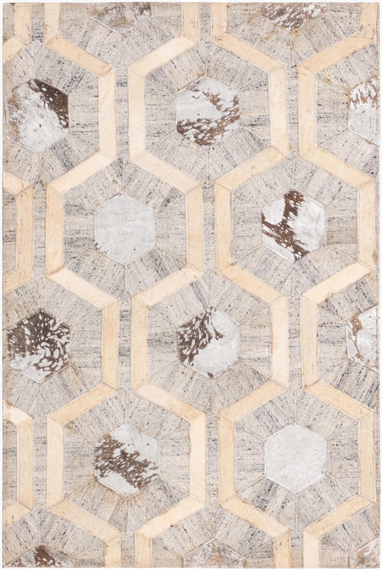 2' 2 x 3' 3 Cowhide Rug