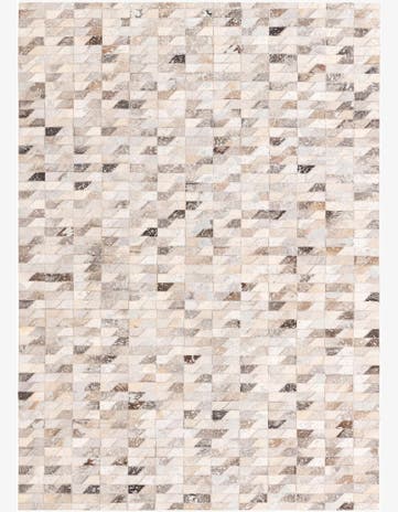 4' 8 x 6' 7 Cowhide Rug