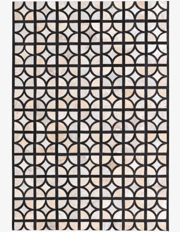 5' 3 x 7' 7 Cowhide Rug