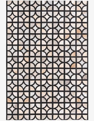 5' 3 x 7' 7 Cowhide Rug