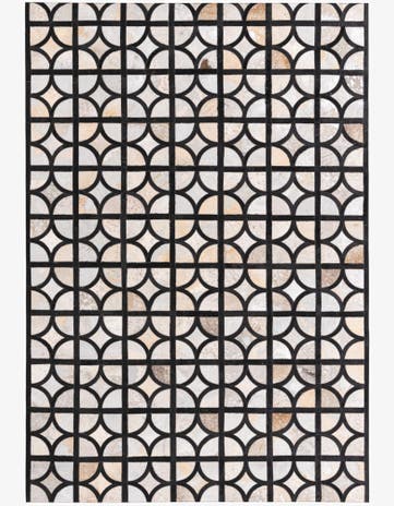 5' 2 x 7' 4 Cowhide Rug