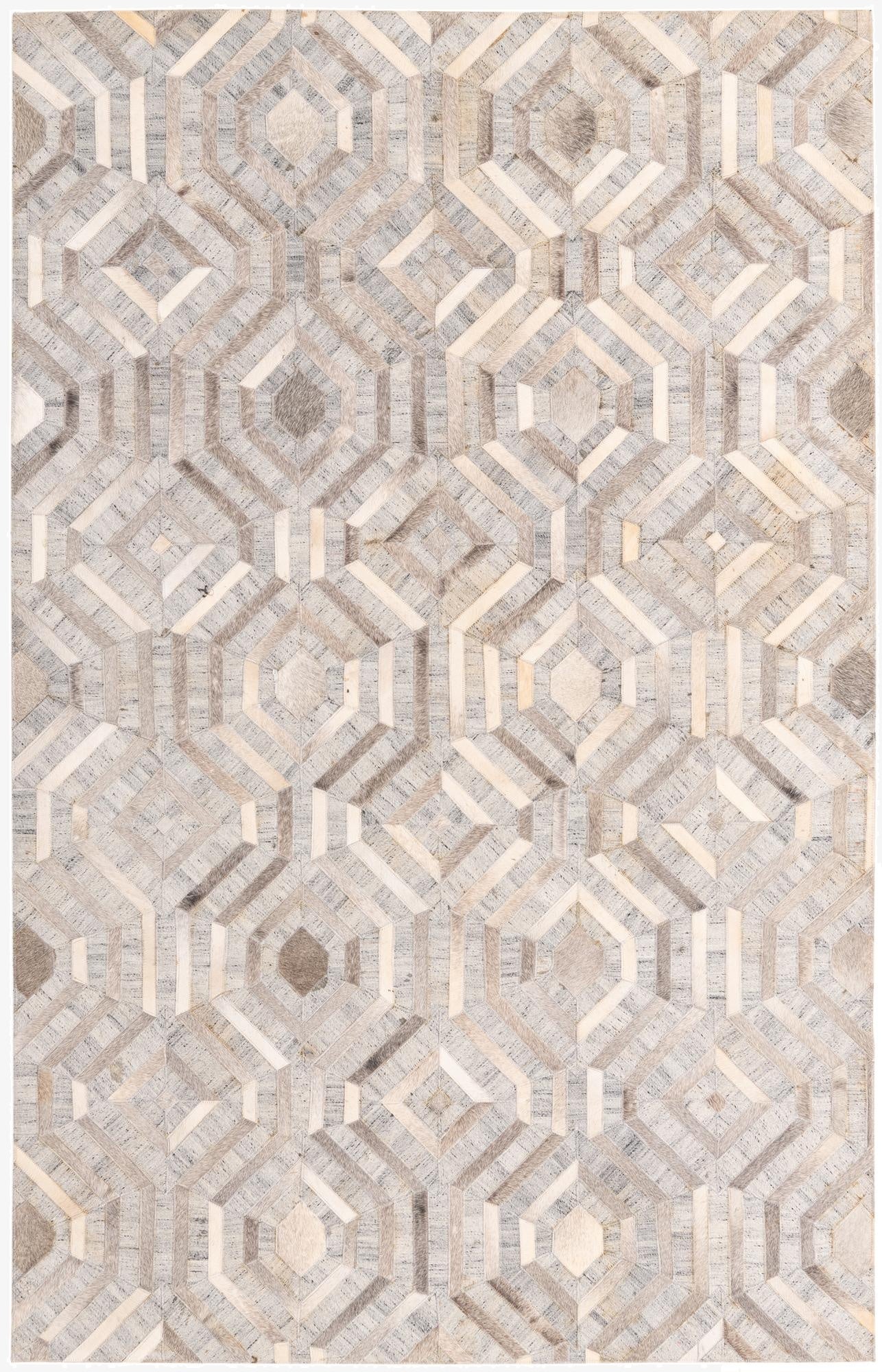 5' 1 x 8' Cowhide Rug