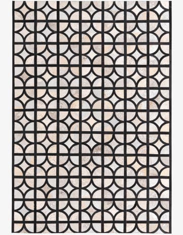 5' 3 x 7' 7 Cowhide Rug