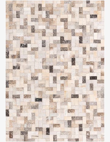 4' 8 x 6' 7 Cowhide Rug