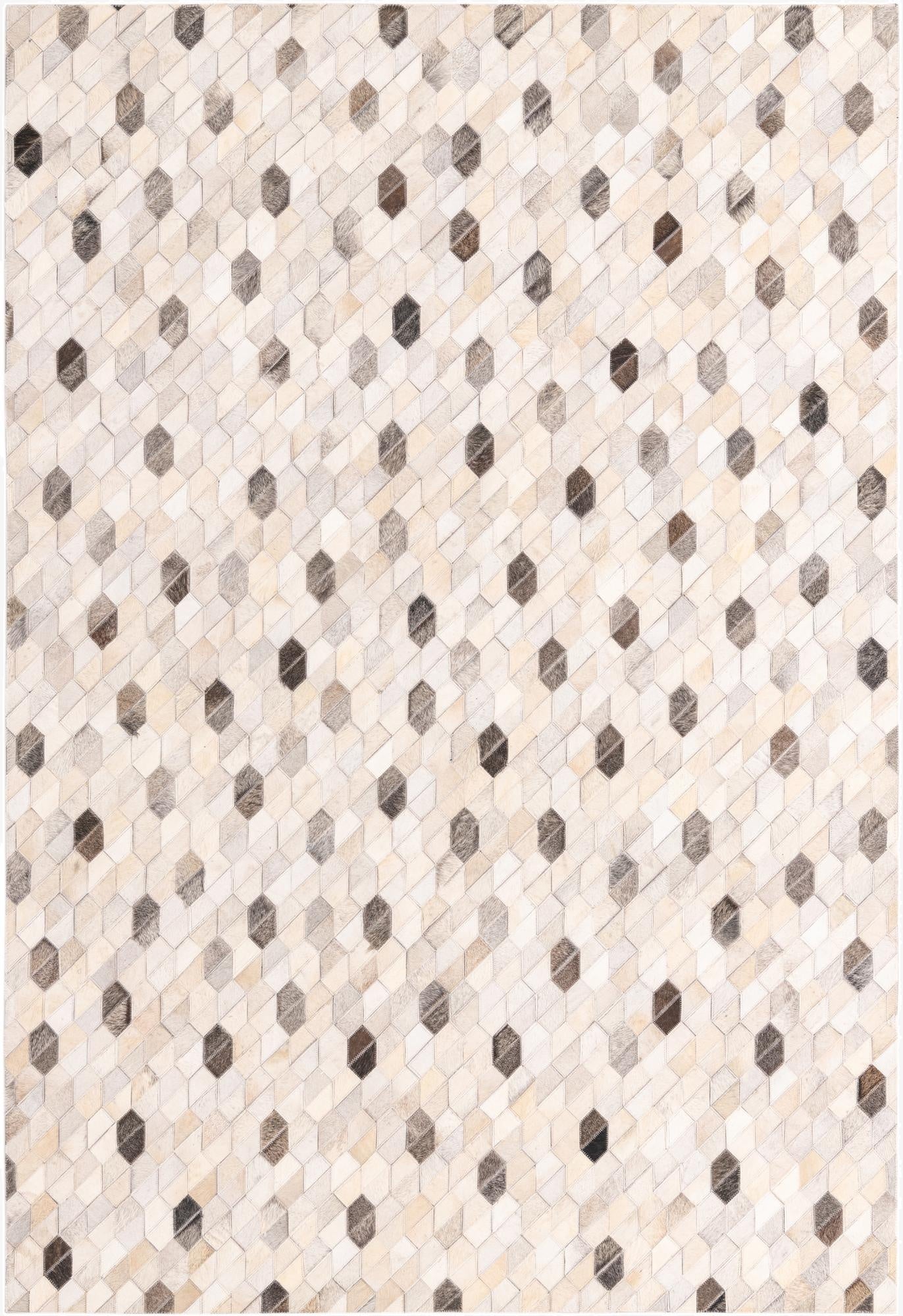 5' 2 x 7' 8 Cowhide Rug