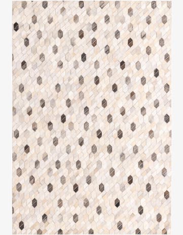 5' 2 x 7' 8 Cowhide Rug