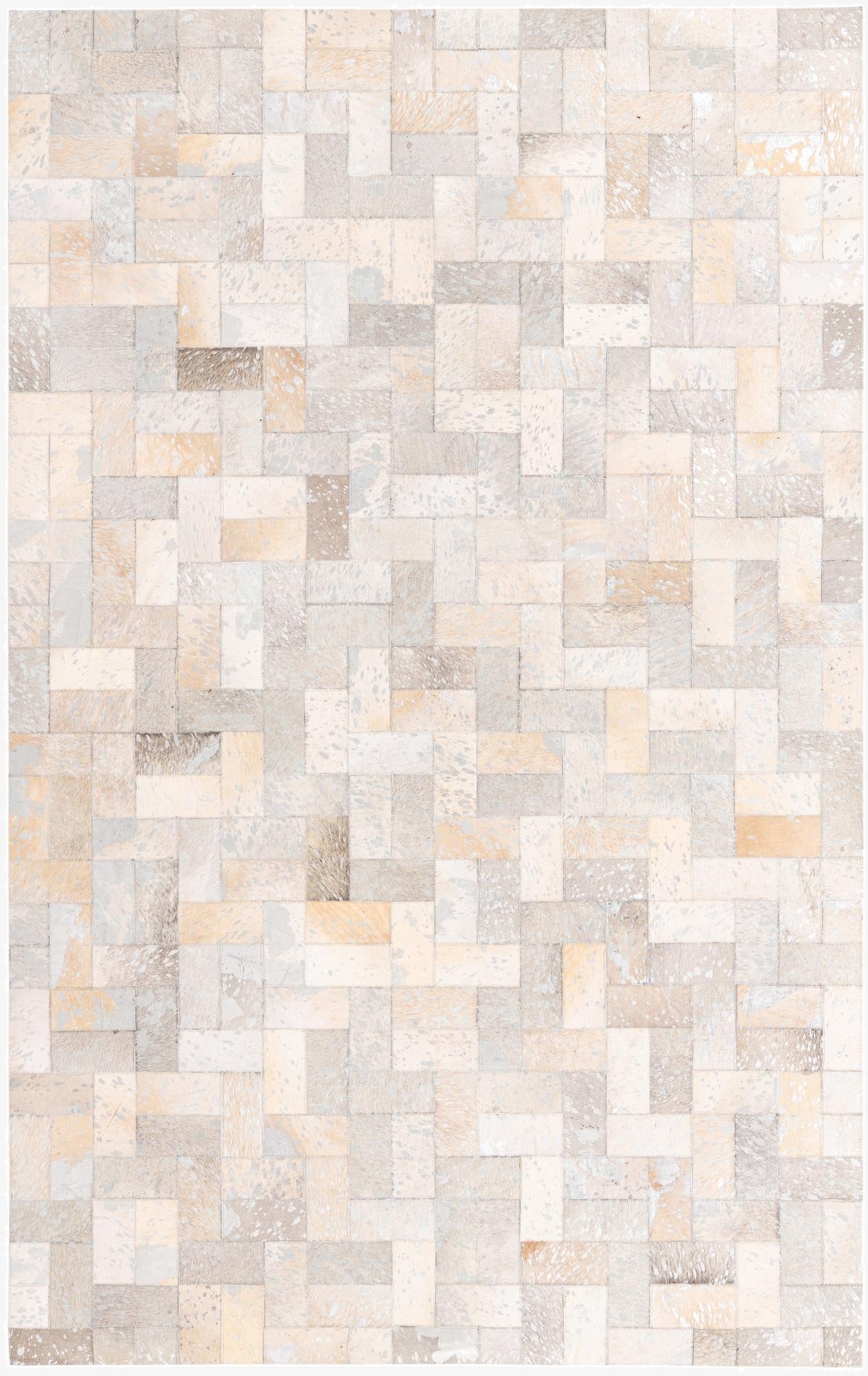 5' 2 x 8' 3 Cowhide Rug