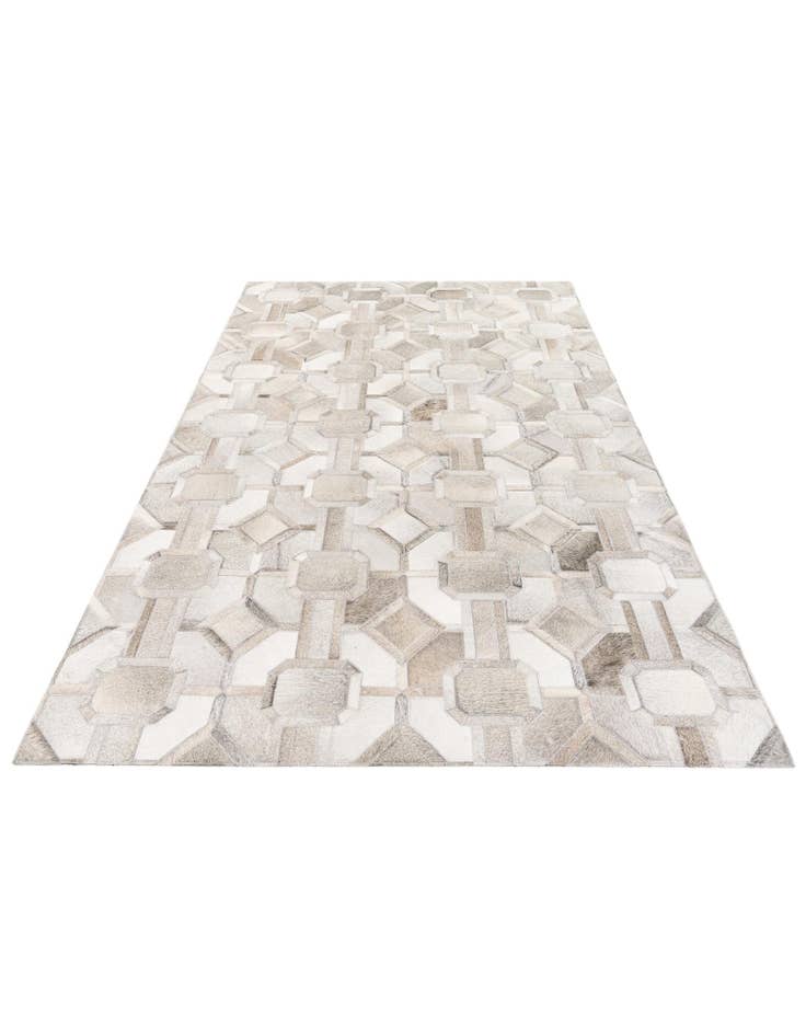 Detail image of 5' 1 x 7' 11 Cowhide Stocks Rug