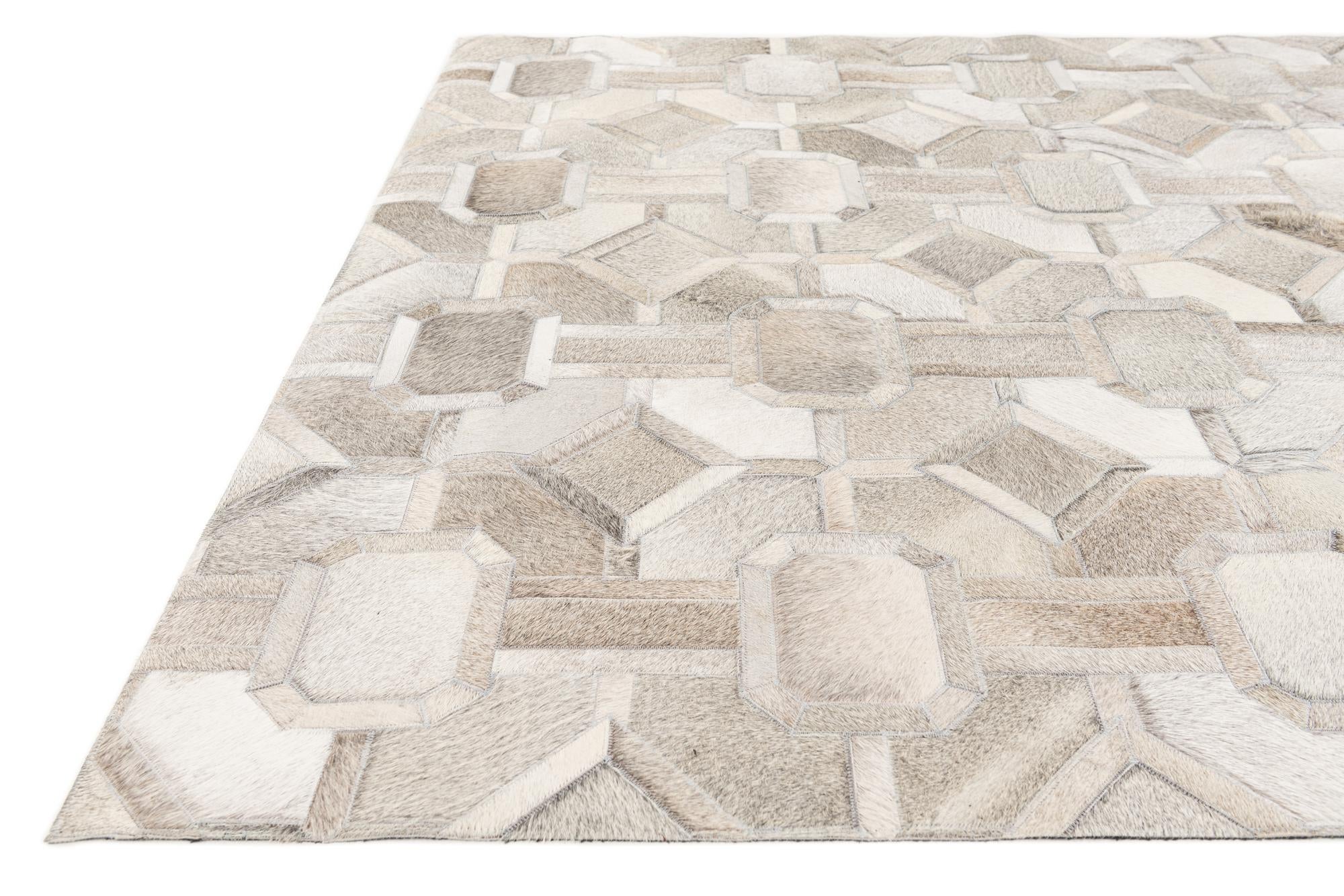 5' 1 x 7' 11 Cowhide Stocks Rug