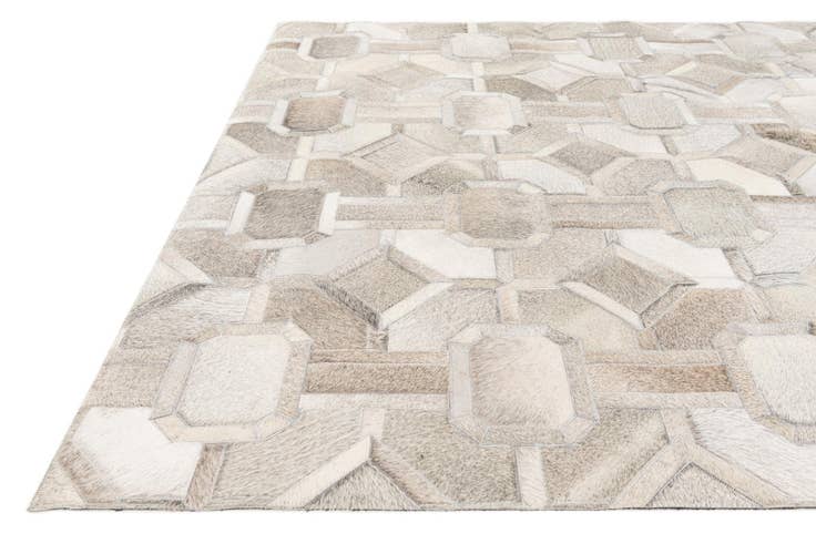 Detail image of 5' 1 x 7' 11 Cowhide Stocks Rug