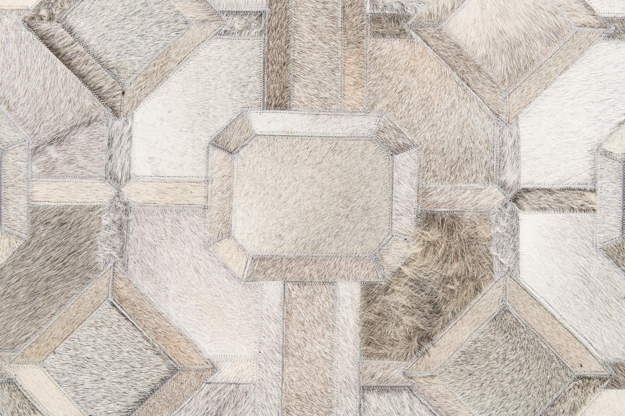 5' 1 x 7' 11 Cowhide Stocks Rug