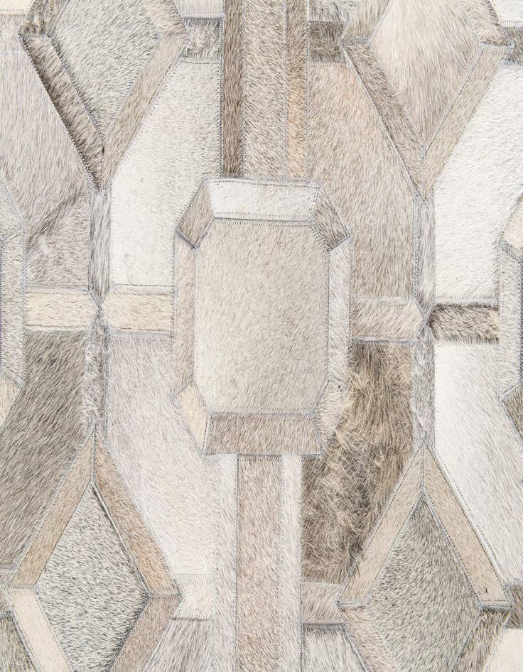 Detail image of 5' 1 x 7' 11 Cowhide Stocks Rug