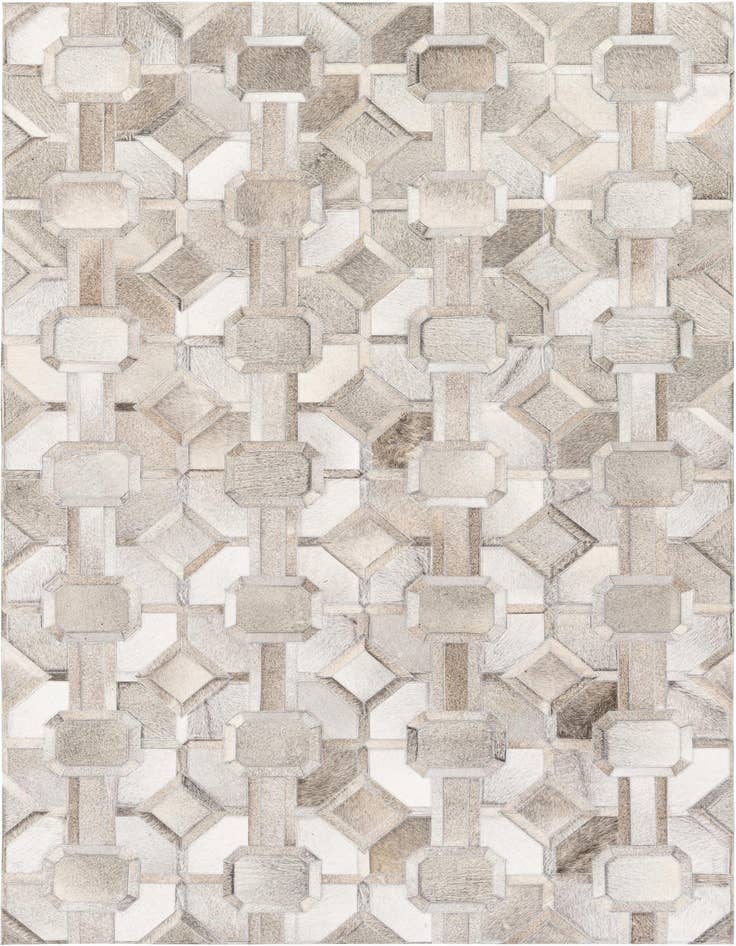 Detail image of 5' 1 x 7' 11 Cowhide Stocks Rug