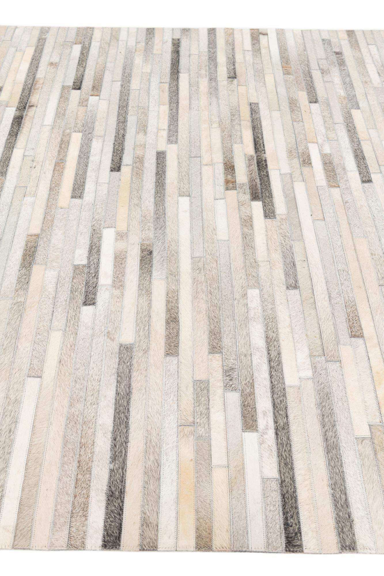 5' 1 x 8' Cowhide Stocks Rug