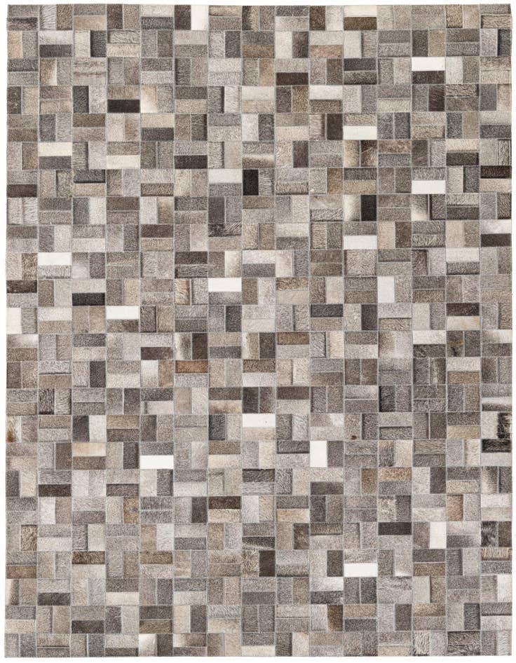 Detail image of 5' x 7' 10 Cowhide Stocks Rug