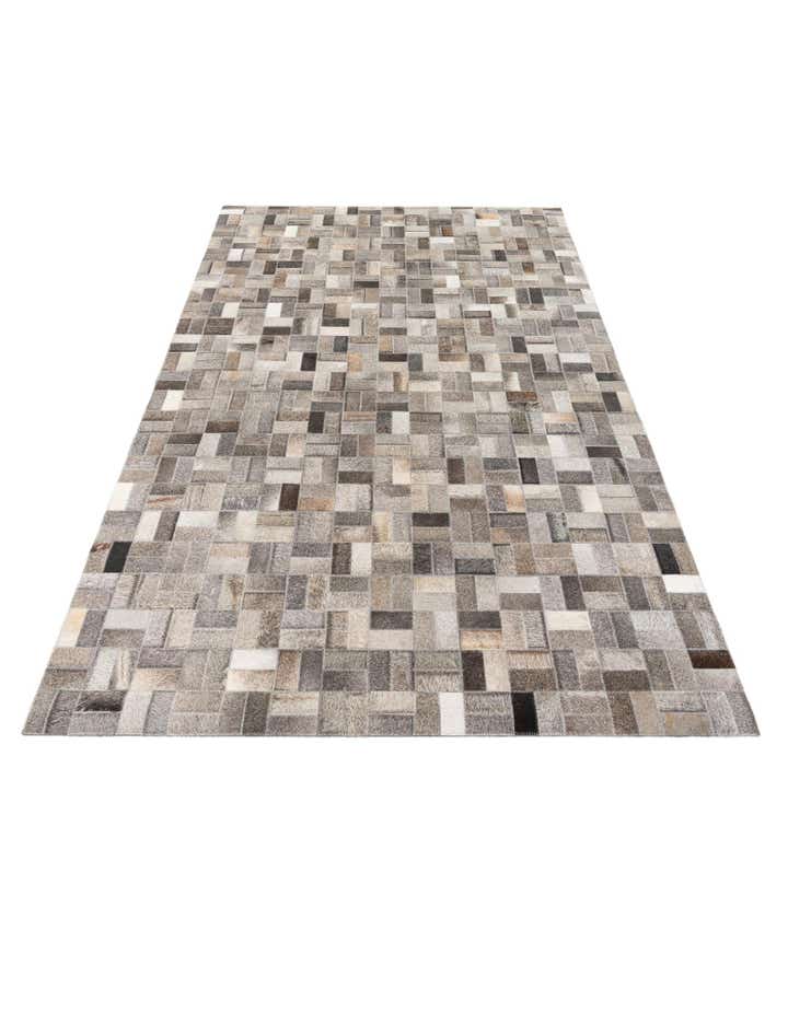 4' 11 x 7' 11 Cowhide Stocks Rug